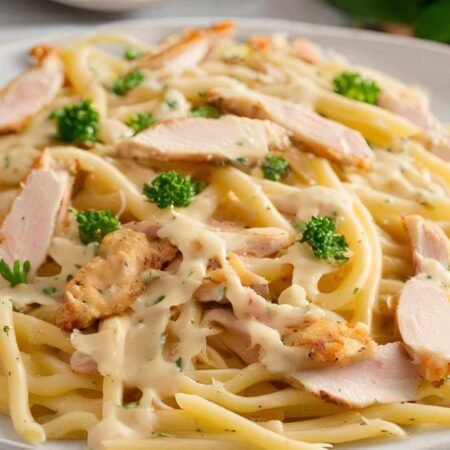 Linguini a la Carbonara Pollo (E) (M)