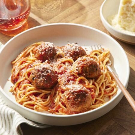 Meatball & Eggplant Parmigiana